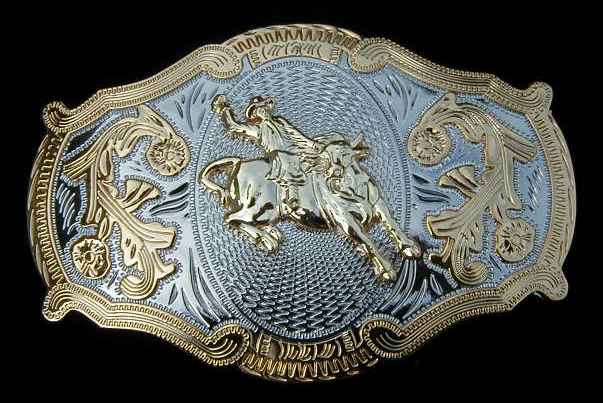 bull riding buckles