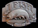 I Fish Therefore I Am Belt Buckle