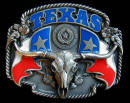 Colored Texas Belt Buckle