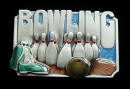 Colored Bowling Belt Buckle