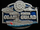 Colored Coast Guard Belt Buckle